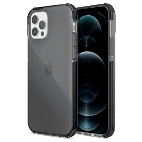 фото Чехол накладка iphone 12/12 pro 6.1" 2020 x-doria defense clear smoke