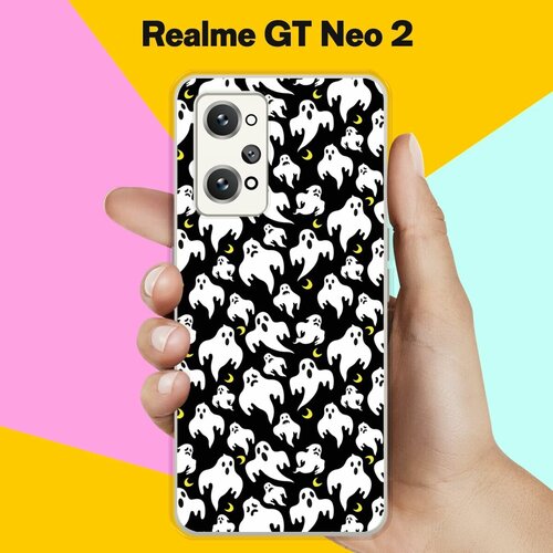 Силиконовый чехол на Realme GT Neo 2 Приведения / для Реалми ДжиТи Нео 2 силиконовый чехол на realme gt neo 2 пальцы для реалми джити нео 2