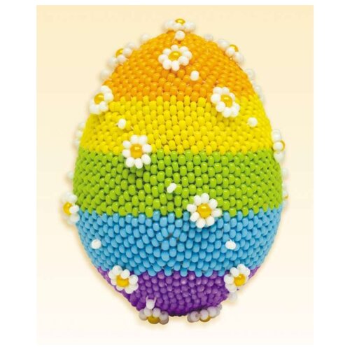 фото Набор для бисероплетения "яйцо пасхальное", 4,5х6,5 см риолис