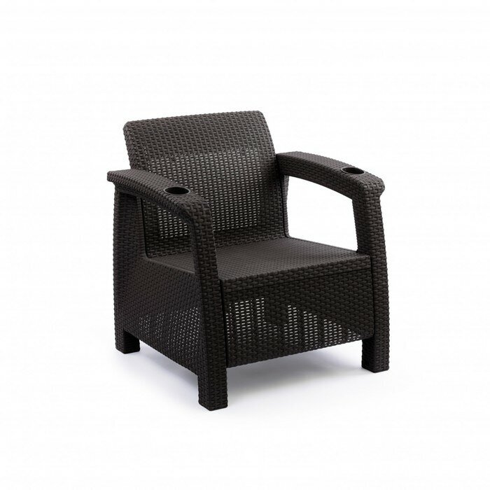Кресло "Ротанг", 73х70х79 см, цвет мокко - фотография № 1
