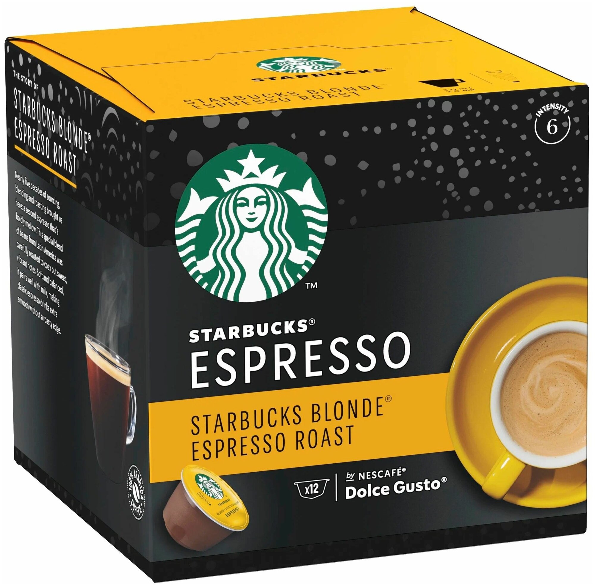 Капсулы для кофе Starbucks Dolce Gusto ESPRESSO ROAST (12 капсул) - фотография № 9