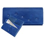 Портмоне кошелек женский кожаный Мэри ВП-17 друид синий Kniksen - изображение