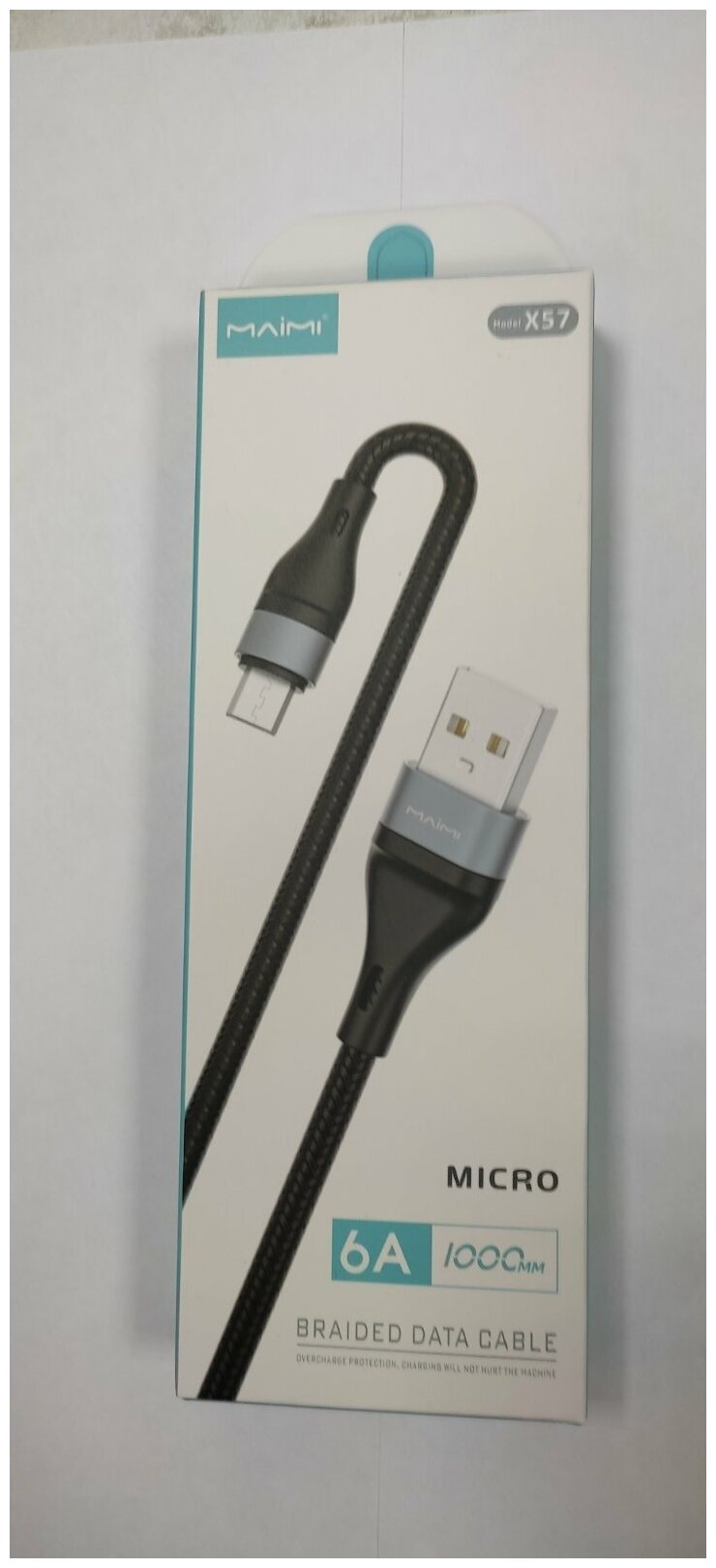 Кабель USB- microUSB MAIMI X57 черный