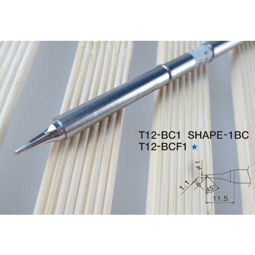 Сменный наконечник серии T12 для Hakko FX951 Quicko T12-BC1 gudhep soldering iron tips t12 bc1 bc1 5 bc2 bc3 c1 c4 for hakko fx951 soldering rework station fm2028 fx9501 handle