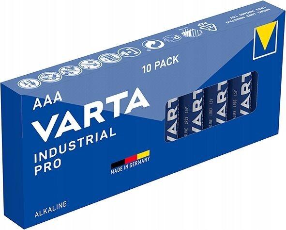 Батарейка VARTA Industrial AAA / мизинчиковая 10 шт