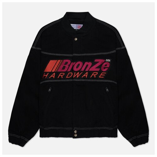фото Мужская куртка бомбер bronze 56k pitcrew чёрный , размер s bronze56k