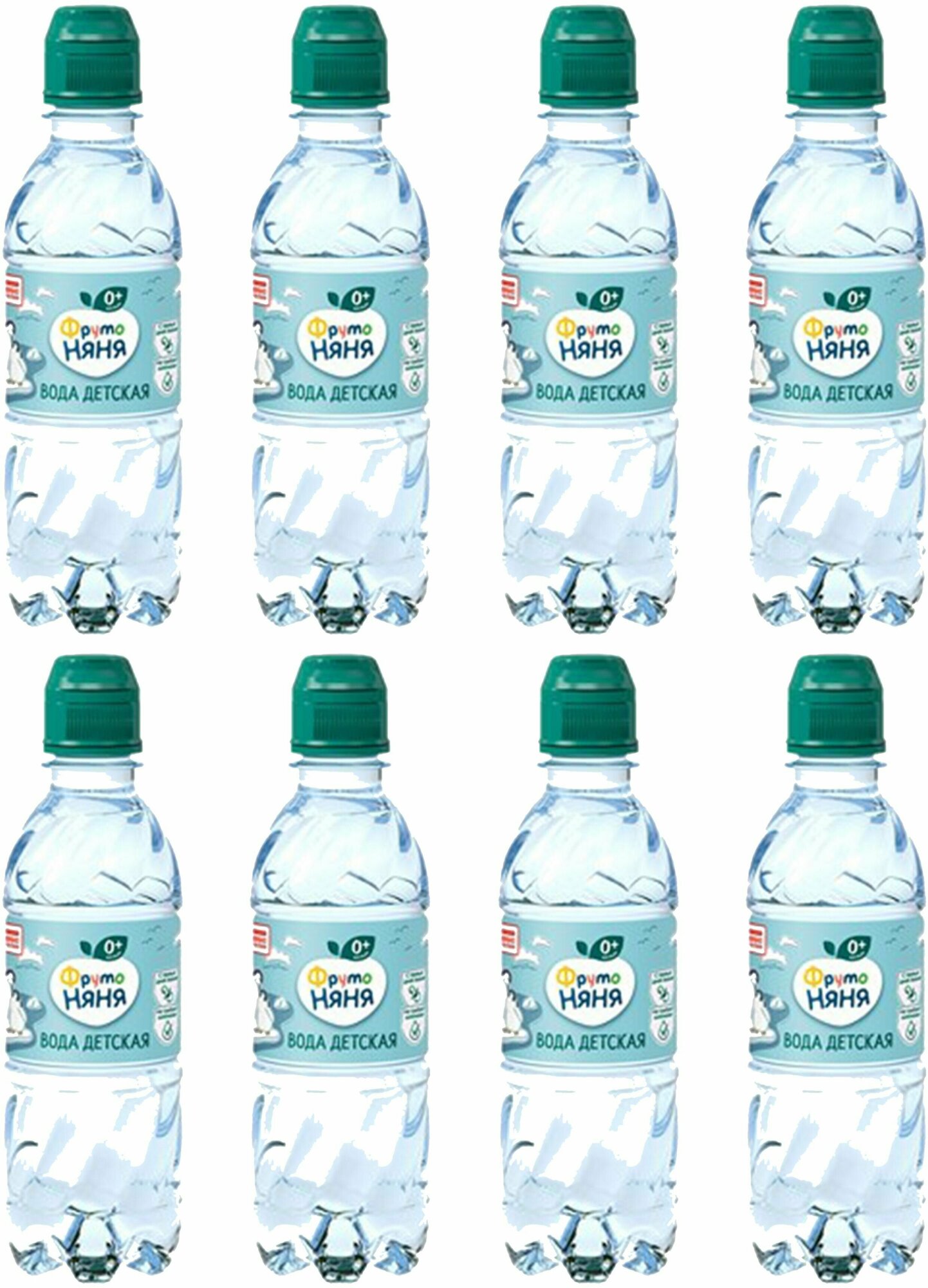Вода ФрутоНяня Детская питьевая негазированная, 8 упаковок