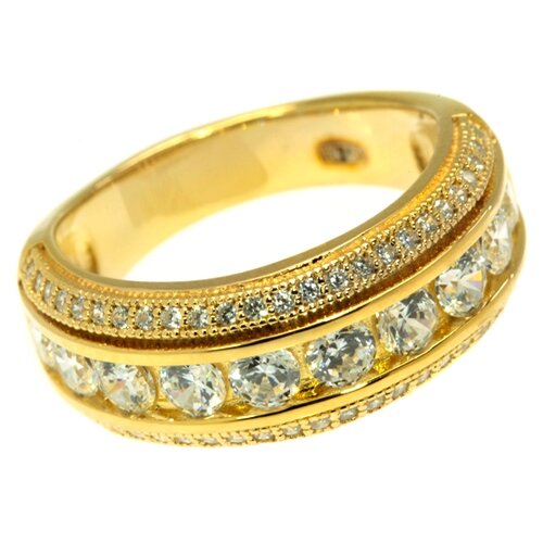 фото Element47 кольцо из серебра 925 пробы с кубическим цирконием pv10684clgg06_ko_001_yg, размер 16.5