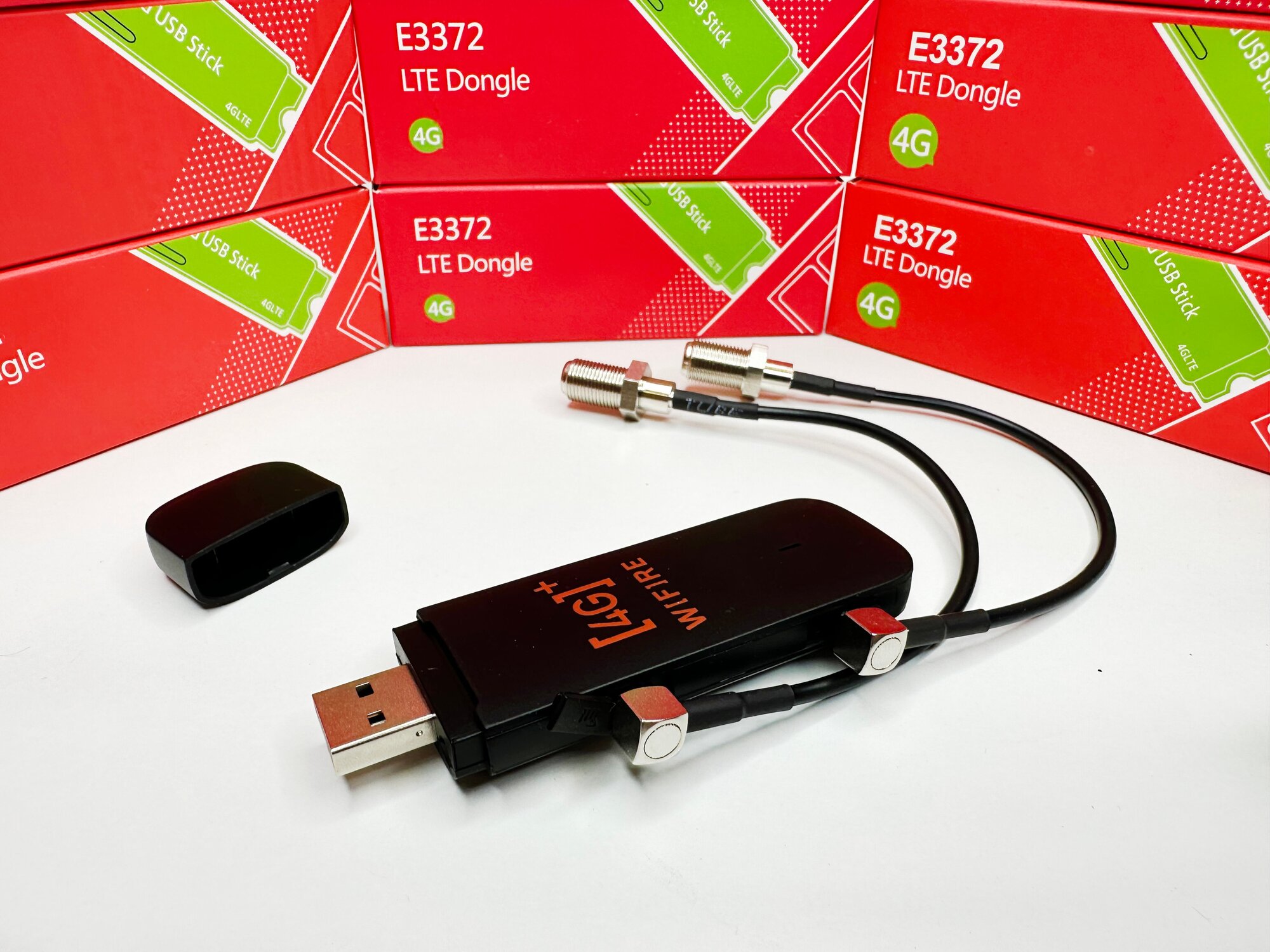 4G USB LTE Модем 3372H-153 Серия 3372 + Пигтейлы CRC9 под Безлимитный Интернет подходит Любая Сим карта или Тариф