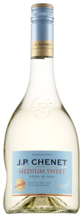 Вино J. P. Chenet, Medium Sweet Blanc, Cotes de Thau IGP, 0.75 л