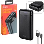 Внешний аккумулятор Power bank ISA PB-8 20000 mah, черный / Павербанк - изображение