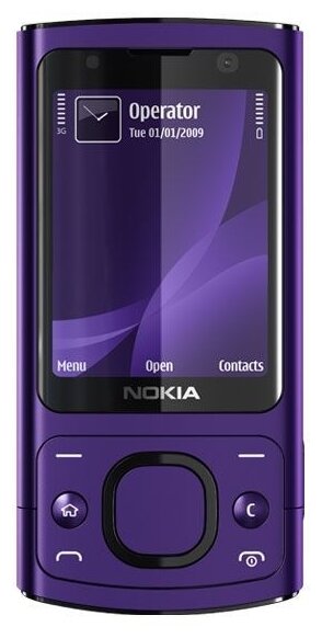 Смартфон Nokia 6700 Slide, 1 SIM, фиолетовый