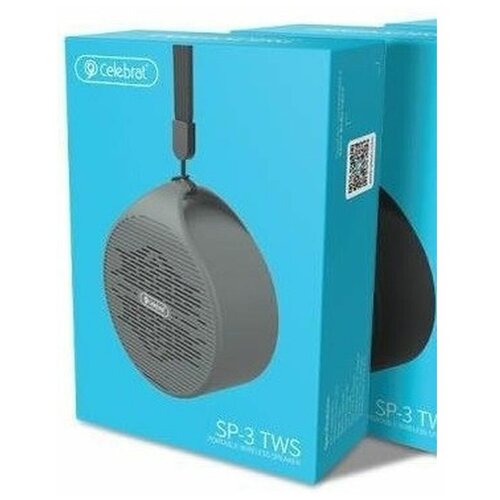 Портативная Bluetooth колонка Celebrat SP-3 серая 64800₽