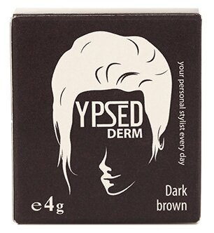 Ypsed, Пудра-камуфляж для волос Derm, Dark Brown, 4 г