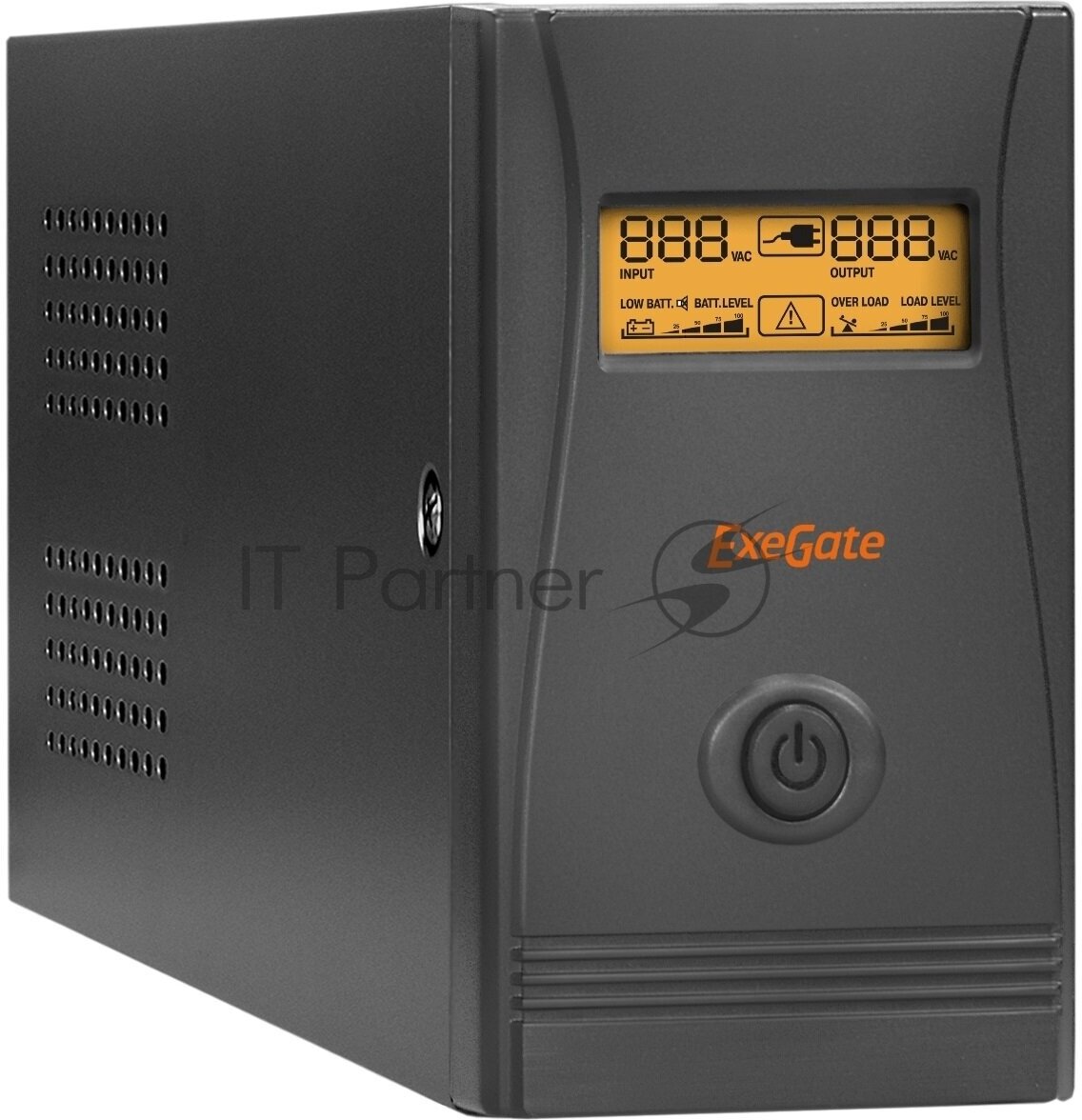 Exegate EP285562RUS ИБП ExeGate Power Smart ULB-800LCDAVRC13RJUSB 800VA/480W LCD AVR 4*IEC-C13 RJ45/11 USB Black