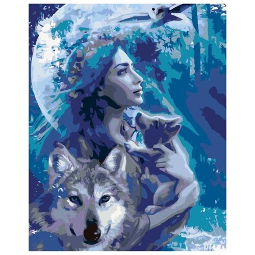 Картина по номерам Час волка, 40x50 см картина по номерам дух волка 40x50 см