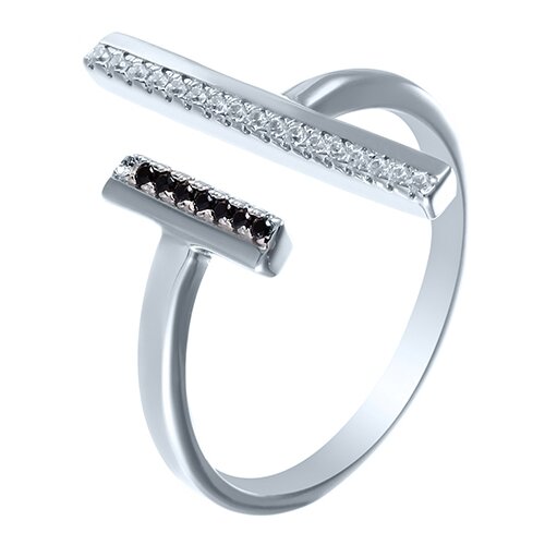 фото Element47 кольцо из серебра 925 пробы с фианитами mt1399-r265a0y-ko-001-wg, размер 18.5