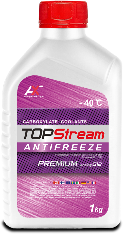 Topstream Premium Антифриз (Розовый) 1L TOPStream арт. ATS00001