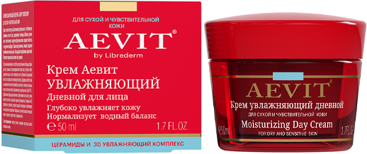 Крем для лица увлажняющий дневной Aevit by Librederm Moisturizing Day Cream 50 мл