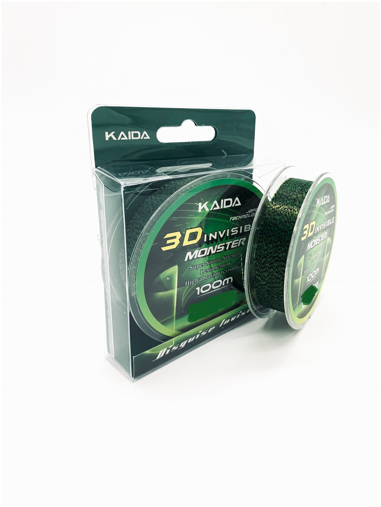 Леска Kaida 3D Invisible Monster 100м 0.20мм 6.8кг 14.9lb