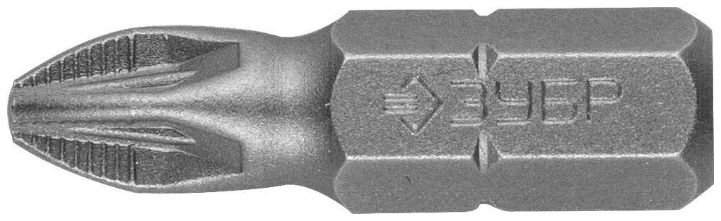 ЗУБР 2 шт, PZ2 25 мм, Кованые биты (26003-2-25-2)