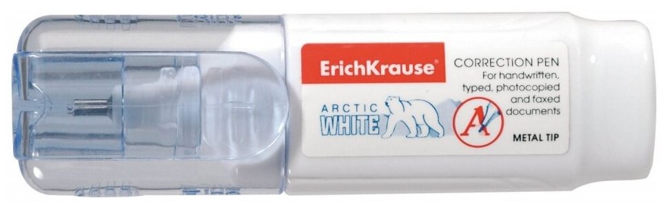 Ручка-корректор ErichKrause Arctic white, 8мл