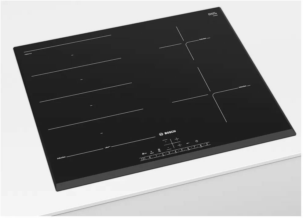 Индукционная варочная поверхность Bosch PXE651FC1E черный - фото №5