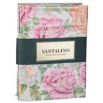 Комплект постельного белья SANTALINO 1,5 спальный пионы простыня 180*220 см (984-713) - изображение