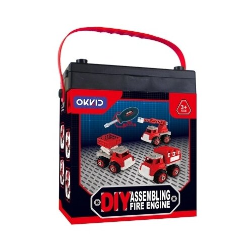 OKKID DIY Assembling Fire Engine 1070 Пожарная машина, 48 дет. okkid diy assembling fire engine 1070 пожарная машина 48 дет