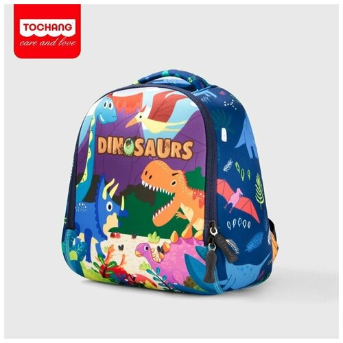 Рюкзак детский из неопрена (SBR) Tochang, разноцветные динозавры, 28см*23см*13см