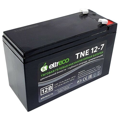 Тяговый аккумулятор Eltreco TNE12-7 (12V7A/H C20)