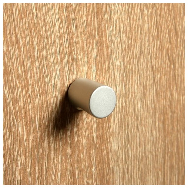 Ручка кнопка тундра РК102 d=11 мм, цвет матовый хром - фотография № 4