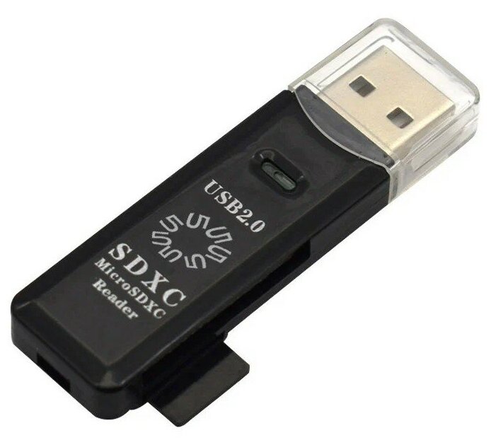 5bites Устр-ва ч з карт памяти Устройство ч з карт памяти RE2-100BK USB2.0 Card reader SD TF USB PLUG BLACK