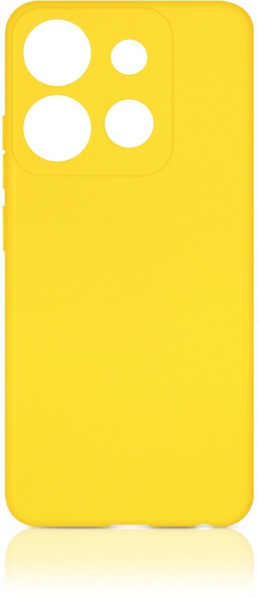 Силиконовый чехол для Infinix Smart 7/Tecno Spark Go 2023/Tecno Pop 7 Pro DF inCase-21 (yellow)