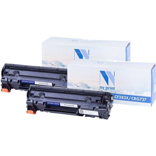 Картридж NVP совместимый NV-CF283X/NV-737-SET2 набор картриджей nv print nv cf283x 737 set2 2200стр черный