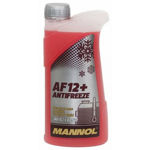 Антифриз Mannol Longlife AF12+ G12+ -40°С красный 1 л.