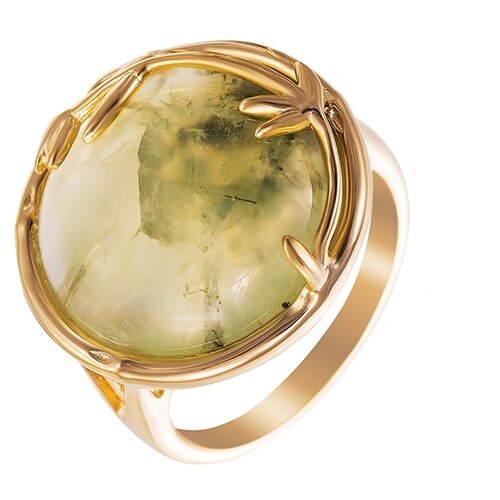 фото Element47 кольцо из серебра 925 пробы с пренитами sr1046_ko_ph_001_yg, размер 17.5