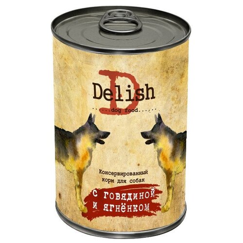 корм сухой для собак говядина ягнёнок 2 2 кг Влажный корм для собак Delish говядина, ягненок 1 уп. х 2 шт. х 400 г (для мелких пород)