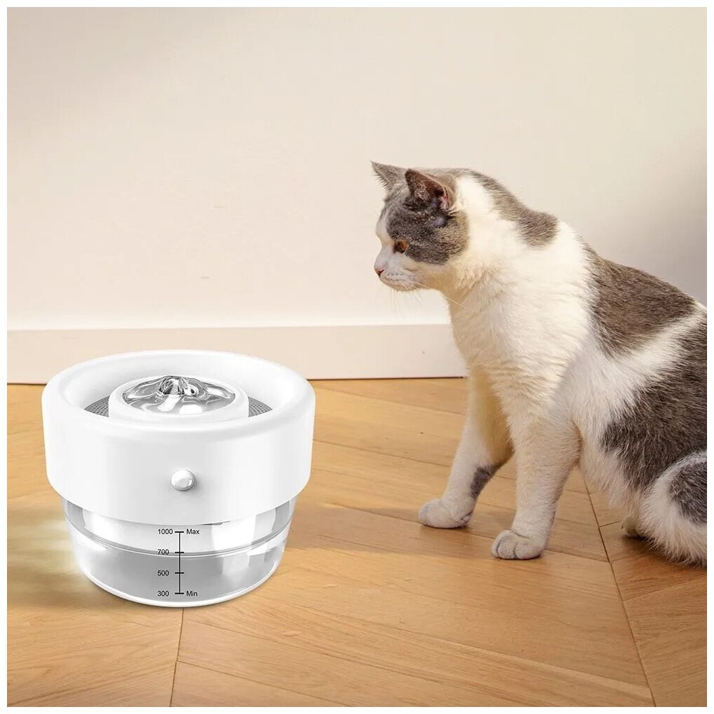 Автоматическая поилка-фонтан для кошек ZooWell Smart беспроводная, с сенсором - фотография № 2