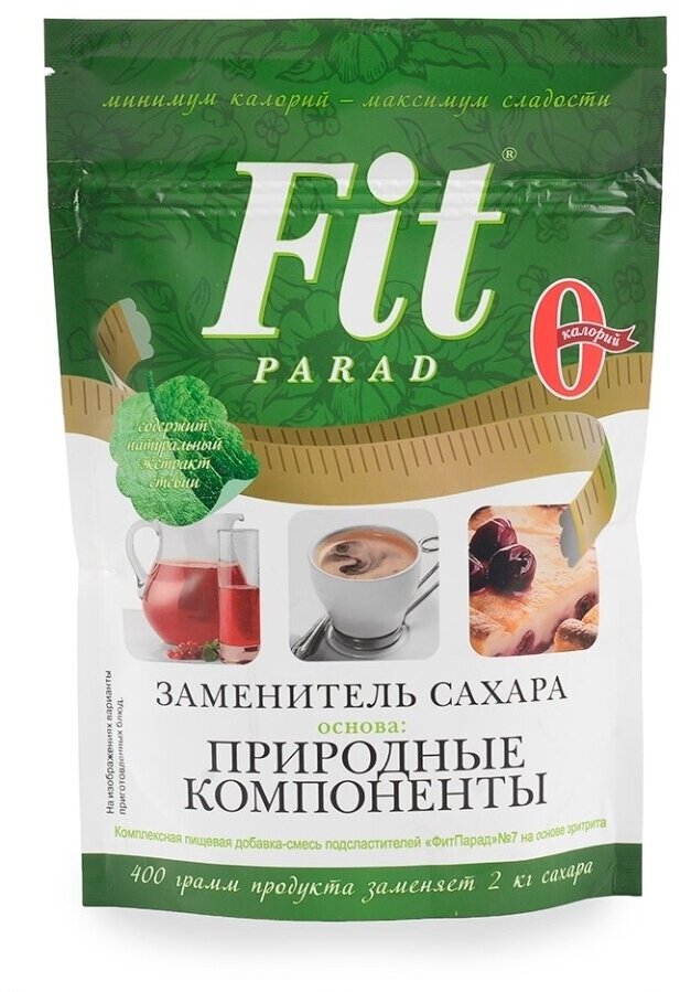 Заменитель сахара Fit Parad №7 на основе эритрита со стевией