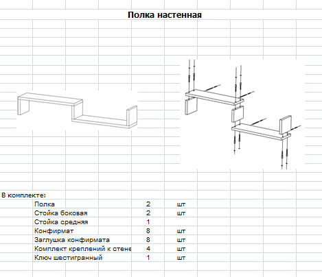 Полка настенная - фотография № 5