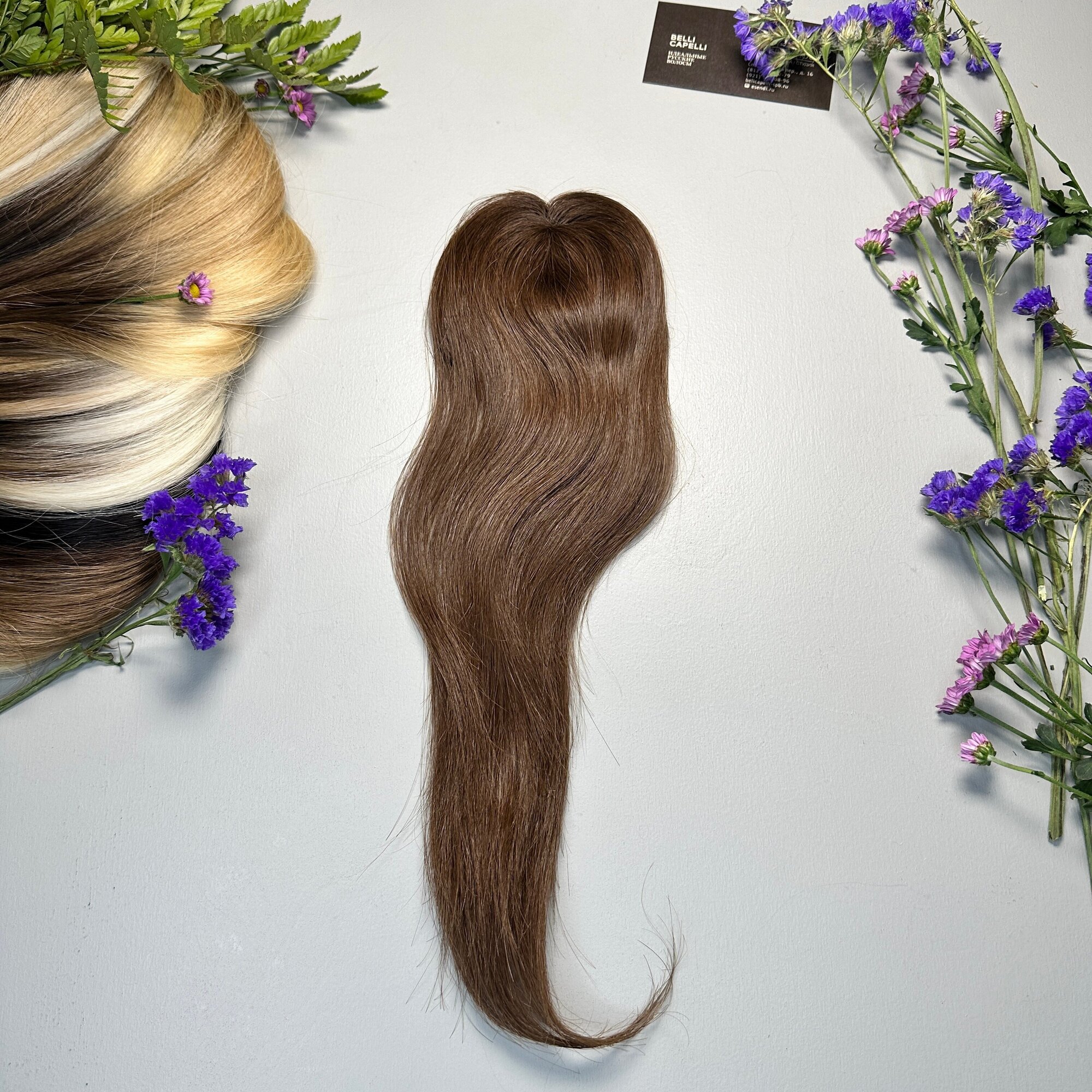 Накладная чёлка из из славянских волос Belli Capelli оттенок №6