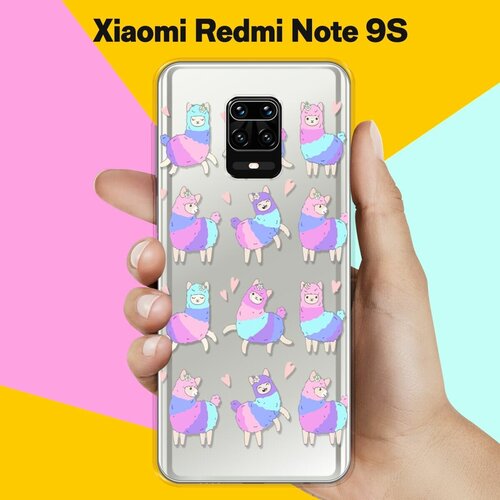 Силиконовый чехол Цветные ламы на Xiaomi Redmi Note 9S силиконовый чехол белые ламы на xiaomi redmi note 7