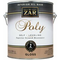 Бесцветный полиуретановый лак для внутренних работ ZAR Interior Oil Base Poly 3,78 л Глянцевый 32813