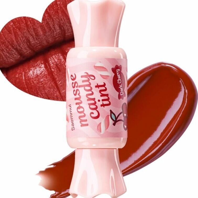 The Saem Тинт-конфетка для губ 07 Dark Cherry Mousse Saemmul Mousse Candy Tint