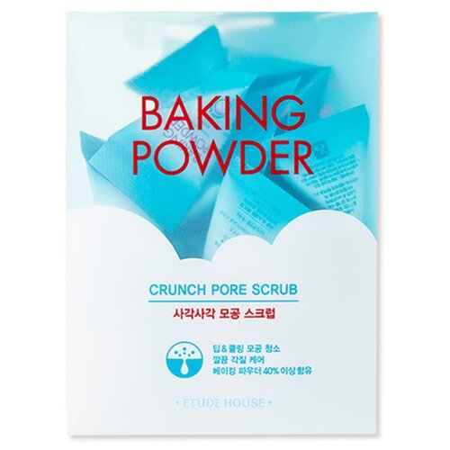 фото Etude House скраб для лица Baking Powder Crunch Pore Scrub для сужения пор с содой 7 г 24 шт.