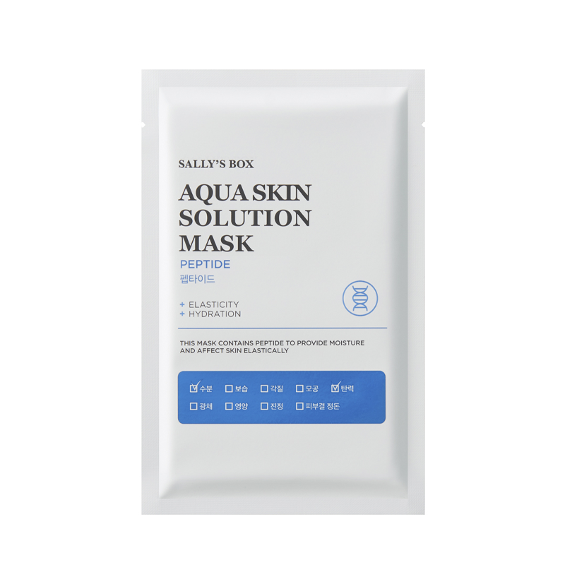 Маска для лица Sally's box Aqua Skin Solution Пептид тканевая 22мл - фото №2