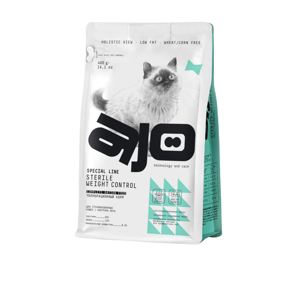 Айо 60174 Sterile Weight Control сух.д/стерилизованных кошек контроль веса 1,5кг - фотография № 10