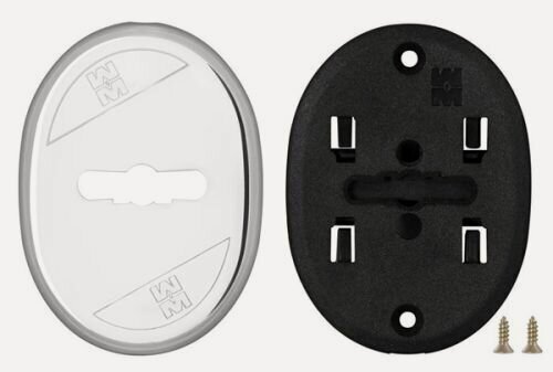 Изображение товара Накладка на сувальдный замок овальная со шторкой Mottura 95.324 (хром), 1 шт