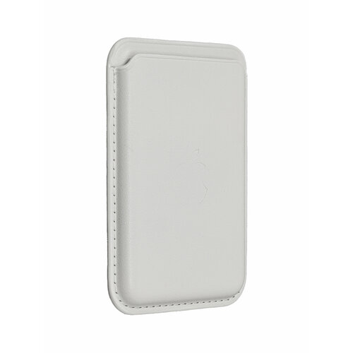 Картхолдер Wallet Белый Кожаный чехол-бумажник MagSafe для iPhone, White кожаный чехол хаки igrape для iphone 13 pro max голубой